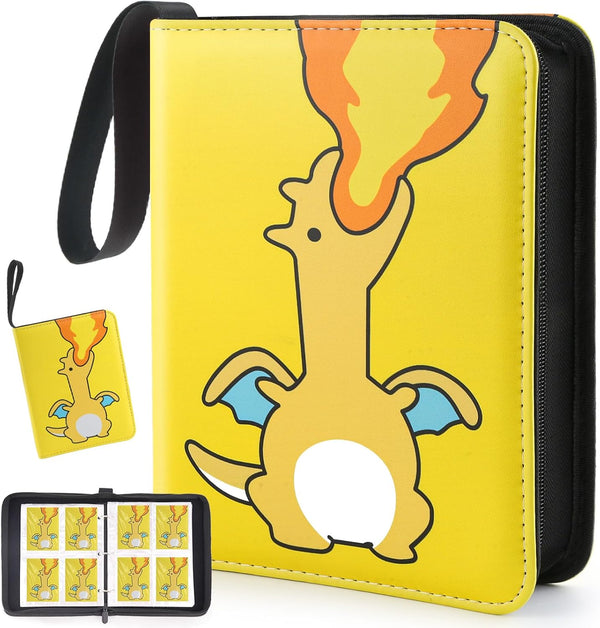 Premium Trading Card Binder 400 Pockets Card Holder with 50 Removable Sleeves, Collection Binder Album Book with Zipper for Game Cards