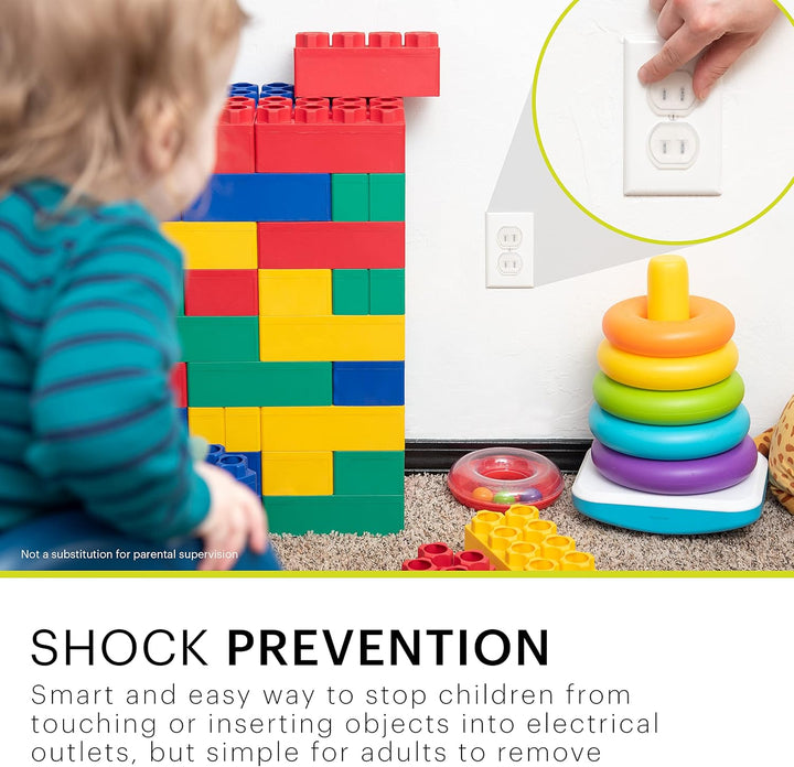 Outlet Covers Baby Proofing Child Proof Plug Covers for Electrical Outlets Easy Install Outlet Plug Covers UL Listed Shock Prevention Clear 51175 30 Count