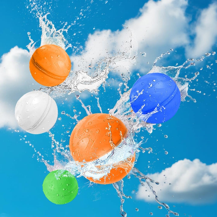 Aquabombs! Magnetic Reusable Water Balloons (10-Pack) - Multicolor, Fast-Fill, No Mess, No Tie, Easy Self Sealing Water Bombs for Endless Summer Splash Battles!