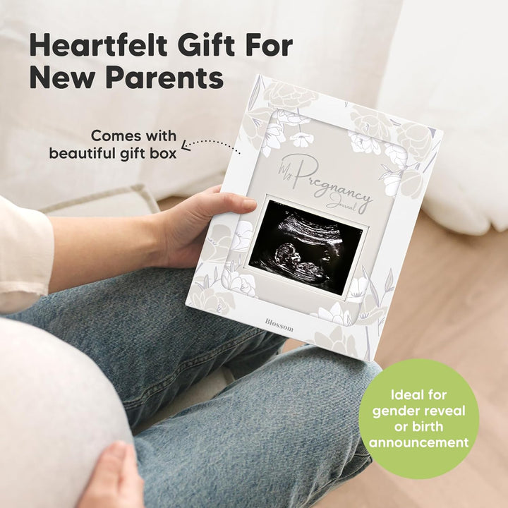Pregnancy Journal, Pregnancy Announcements - 80 Pages Hard Cover Baby Books for Mom to Be Gift, Baby Memory Book Keepsake, Gender Reveal Gifts for New Moms, Shower & Registry (Clay)