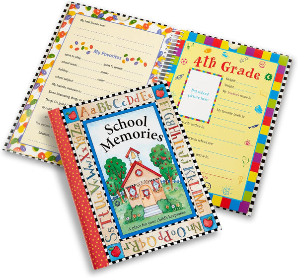 Deluxe School Memories Keepsake Photo Album Scrapbook from Preschool through 12Th Grade