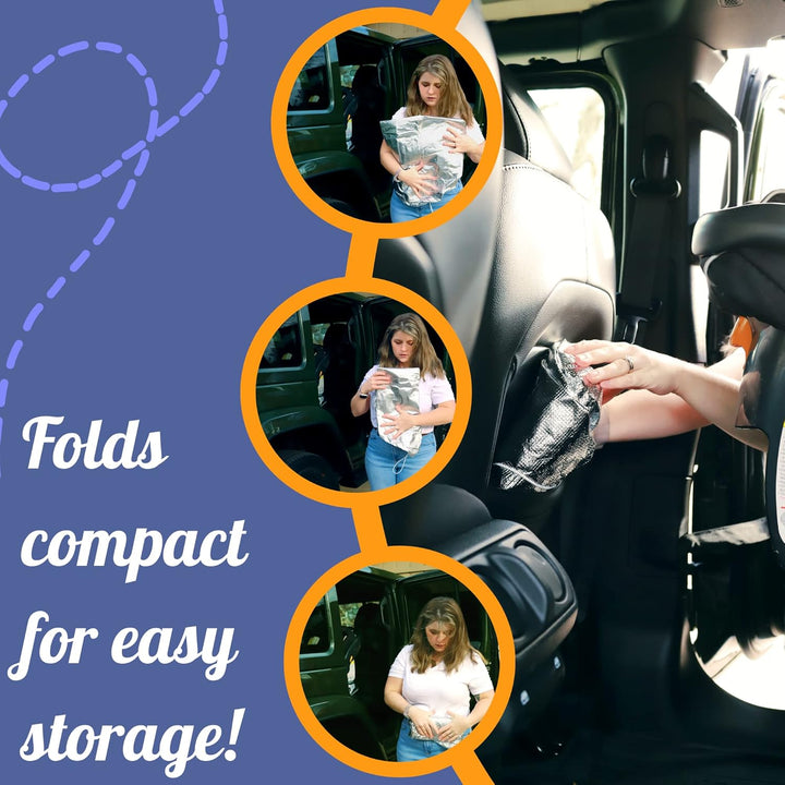 Car Seat Sun Shade Cover - Keep Your Baby'S Carseat at a Cooler Temperature - Covers and Blocks Out Heat & Sun - Protection from UV Sunlight -
