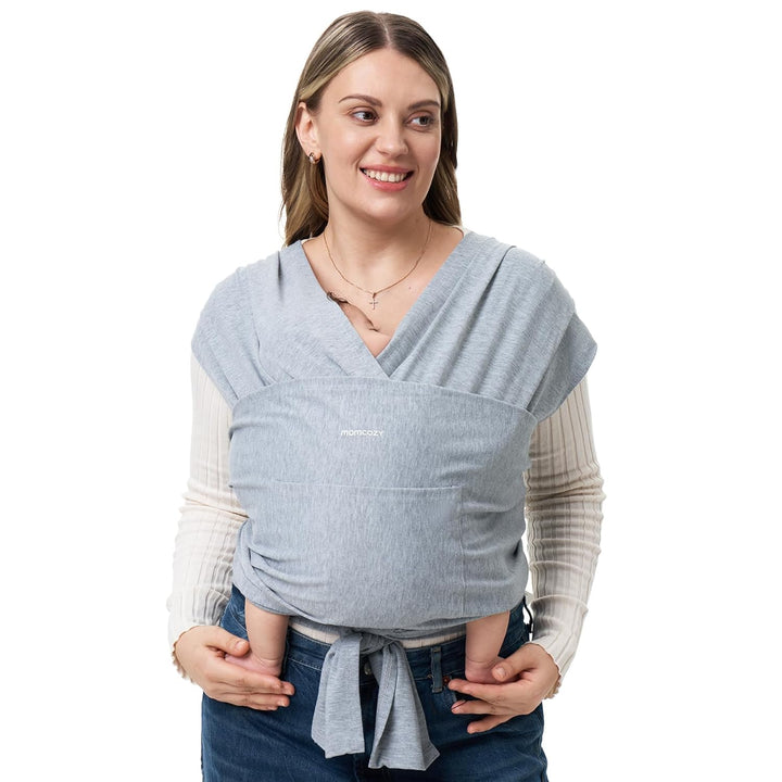 Baby Wrap Carrier, Easy to Wear Infant Carrier Slings, Lightweight Hands Free Baby Sling, Adjustable Baby Carriers for Newborn to Toddler 8-35 Lbs, Black