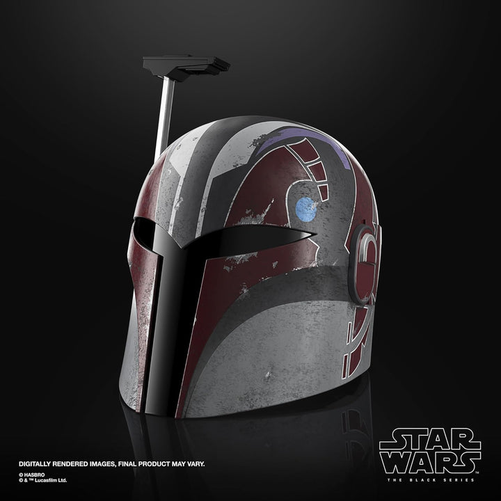 the Black Series Sabine Wren Premium Electronic Helmet with Advanced LED Effects, Ages 14 and Up