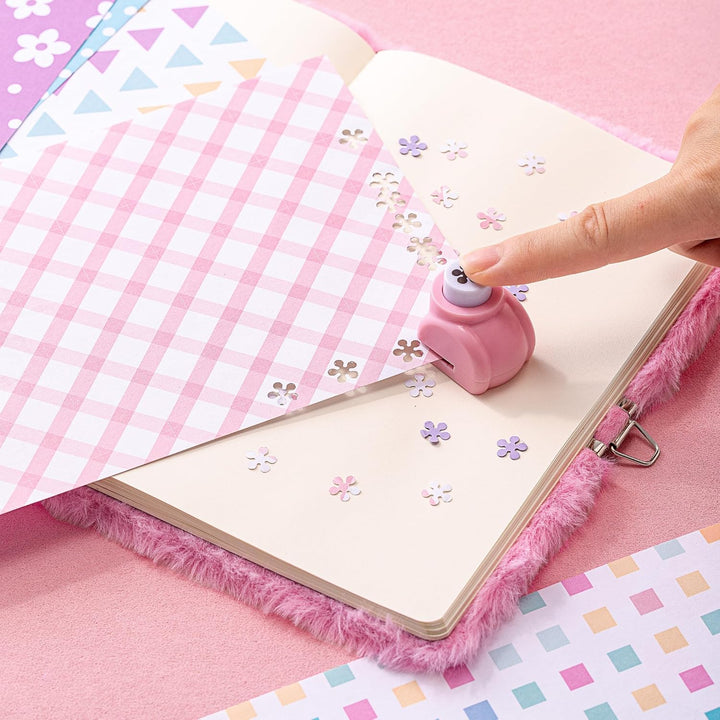 me Pink DIY Journal Kit for Girls – 300+ Pieces! Lockable Fuzzy Diary, Markers, Stickers & Empowering Pages – Gift Box for Tweens & Teens – Creative Journaling Set