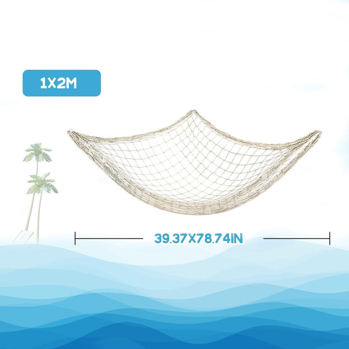 2PCS Fish Net Decorative - Fish Net Decorations Decorative Netting Nautical Fishnet Table Runner Nets Netting Fishnet Ocean Party Rope Decoration