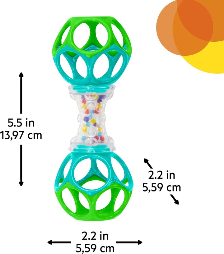 Oball Shaker Rattle Toy, Ages Newborn Plus