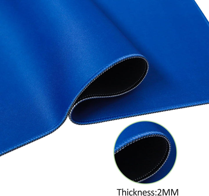 Large Mahjong Mat with Black Carrying Bag (Blue,31.5 Inches), anti Slip and Noise Reduction Table Cover for Mahjong, Poker, Card Games, Dominoes, Board Games, Slip Resistant Mat