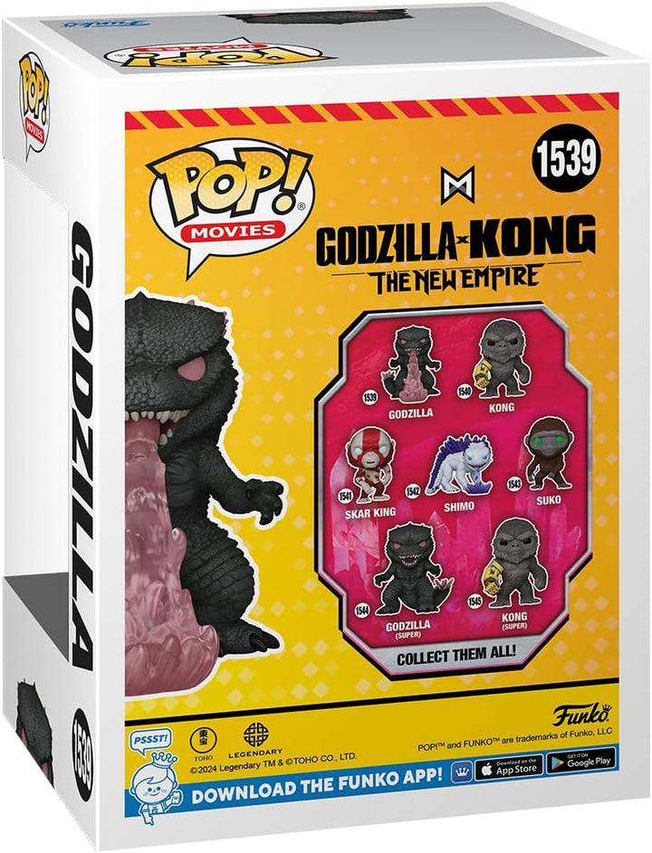 POP! Movies: Godzilla X Kong: the New Empire - Godzilla with Heat-Ray - Godzilla Vs Kong - Collectable Vinyl Figure - Gift Idea - Official Merchandise - for Kids & Adults - Movies Fans