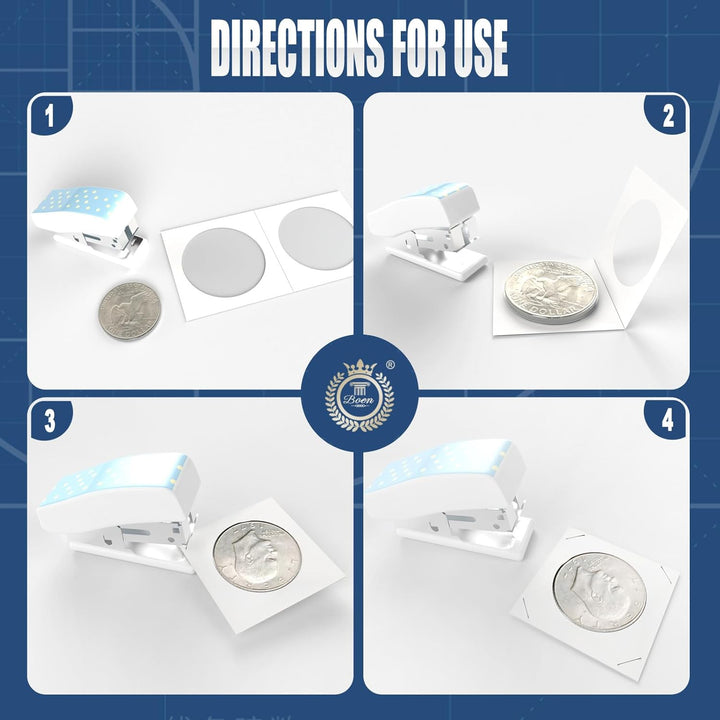300PCS Coin Flips in 6 Sizes Cardboard Coin Holders for Colletors 2X2 Inch Coin Cardboard Coin Flips for Coin Collection (Coin Flips 6-300)