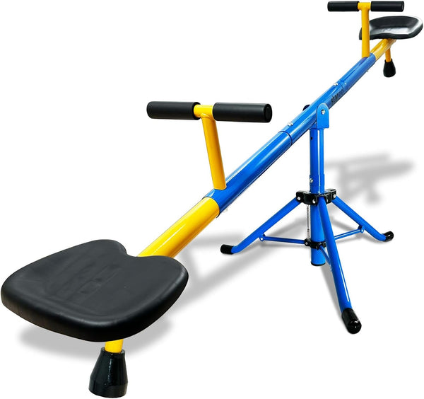 Swivel Teeter Totter Indoor for Toddlers Age 2-5, 360 Seesaw Frame Expands for Kids Outdoors for Ages 4 5 6 7 8 9 10, outside Toys Playground Equipment