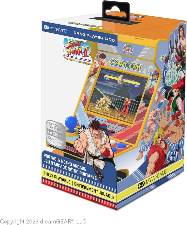 Super Street Fighter II Nano Player Pro: 2 Games in 1, 4.8" Video Game Collectible