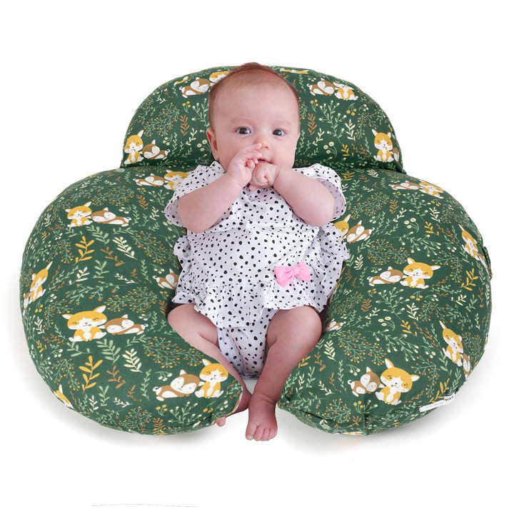 Nursing Pillow, Breastfeeding Pillows, with Removable Pillow Cover, Ergonomic Nursing Essentials for Bottle Feeding, Machine Washable, Pink