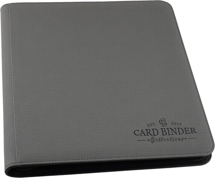 9 Pocket Card Binder, Premium Zip Trading Card Binder, 540 Double Sided Pocket PU Collection Binder, Collector Album, Card Folder for MTG, TCG, Sports Cards (Black)
