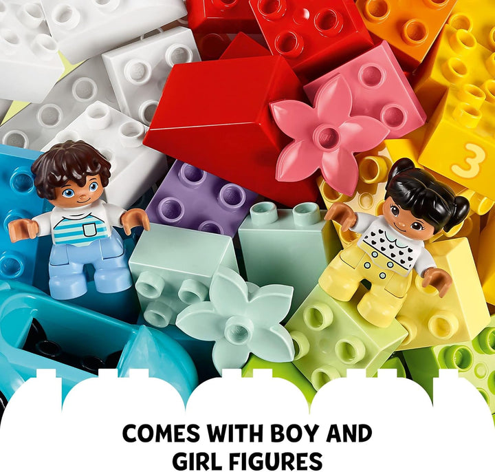 DUPLO Classic Brick Box Building Set - Features Storage Organizer, Toy Car, Number Bricks, Build, Learn, and Play, Great Gift Playset for Toddlers, Boys, and Girls Ages 18+ Months, 10913