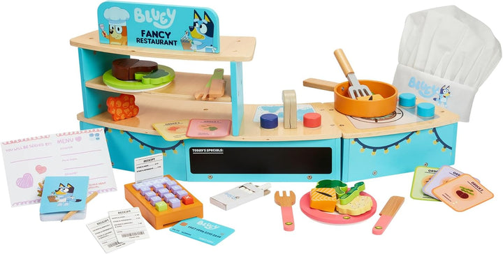 Wooden Tea Party Set – 18 PC Pretend Play Set with Tray, Teapot, Tea Cups, Biscuits, Sugar Pot, Notepad & Pencil- Durable, Eco-Friendly FSC Certified Wood – Imaginative Role Play Toy for Kids 3+