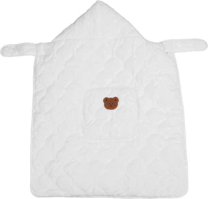 Universal Hoodie Carrier Cover, Thickened Windproof Adjust Straps Baby Carrier Winter Cover with Large Pocket for Home Use