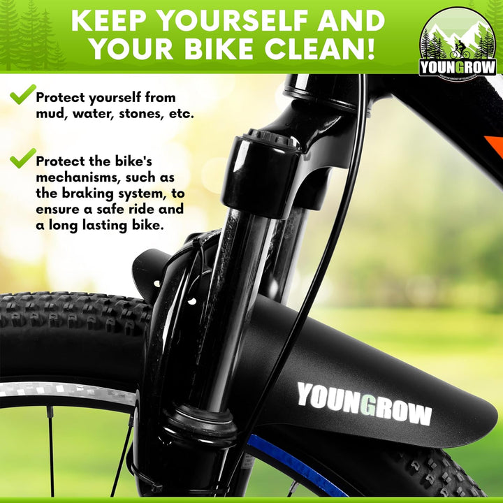 Kids Bike Seat, Bike Seat for Kids for the Front of the Bicycle, Child Bike Seat Compatible with Mountain Bikes, Ages 2-6, Max Weight 52Lbs