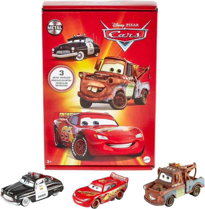 Disney and Pixar Cars Set of 10 Die-Cast Mini Racers Vehicles, Collectible Set of 1:55 Scale Toy Cars Inspired by Movies