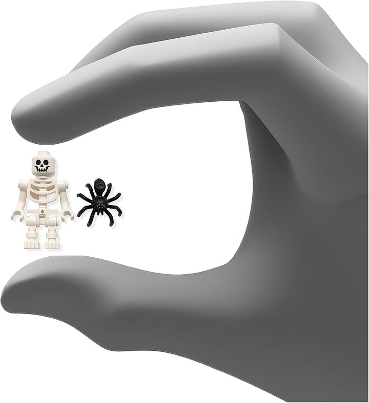 Accessories - Spooky Halloween Skeleton Minifigures (Pack of 4) with Extra Spiders