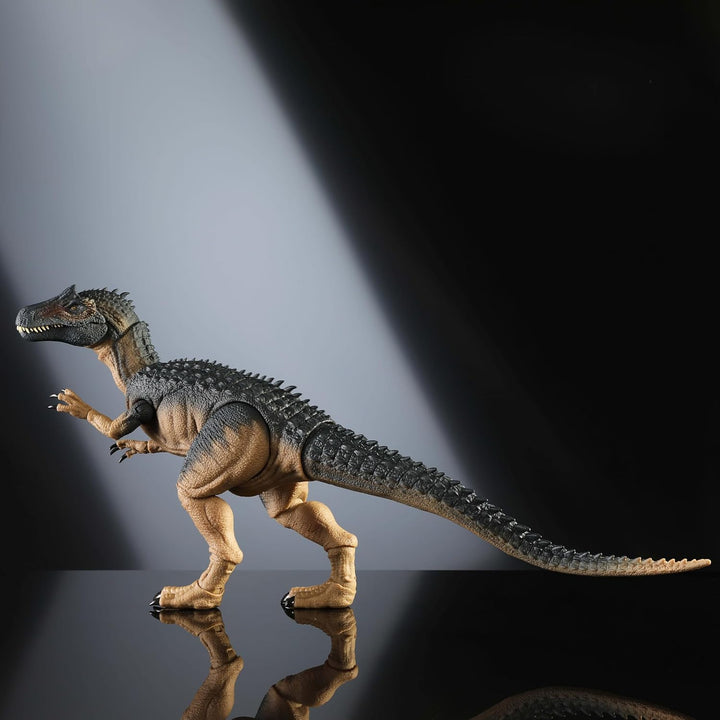 Jurassic World Hammond Collection Allosaurus Dinosaur Action Figure, Premium Movie Design, Glass Eyes & Wired Tail, 19 Points of Articulation