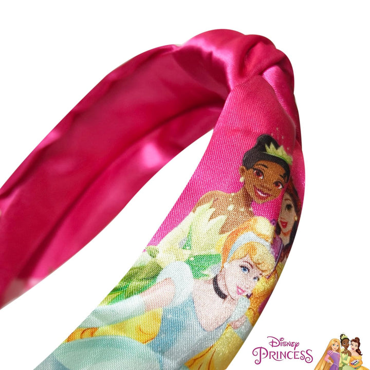 Licensed Disney Princesses Knotted Headband - Thick Headbands for Girls - One Size Fit All - Hair Accessories for Her Ages 3+