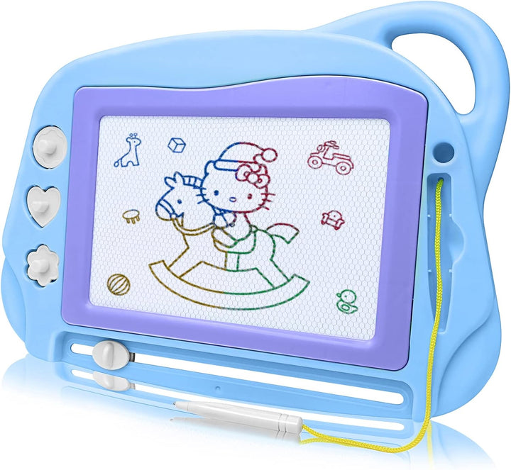 Magnetic Drawing Board Toddler Toys for Girls Gifts, Erasable Sketch Writing Doodle Pad Travel Games for Kids in Car, Early Education Learning Skill Development Toys for Kids Toddlers