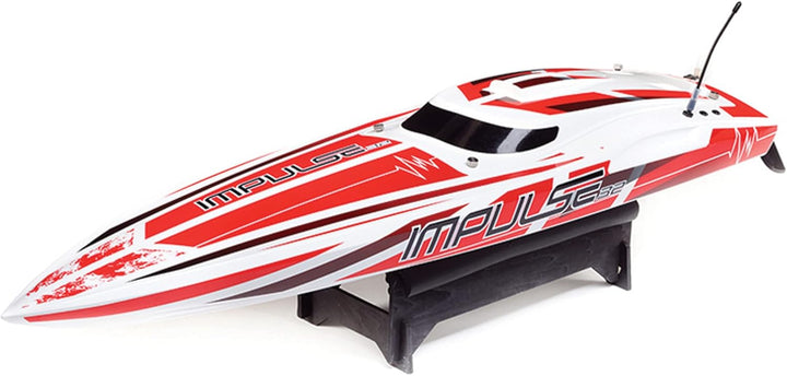 RC Impulse 32" Brushless Deep-V RTR Battery and Charger Not Included with Smart White/Red PRB08037T2