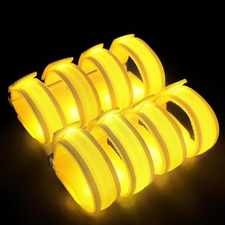 8 PCS LED Glow Bracelets, Light up Bracelets for Kids Adults - Glow in the Dark Party Bracelets Favors Supplies for Christmas, Concerts, Festivals, Game Prizes, Sports, Rave Accessories.