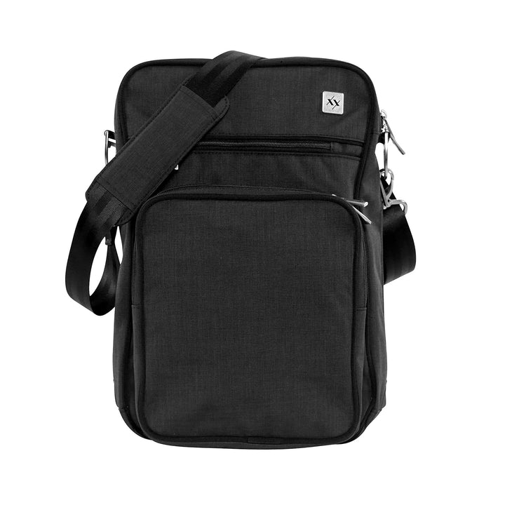 Helix Multi-Functional Crossbody Messenger/Diaper Dad Bag, XY Collection - Carbon