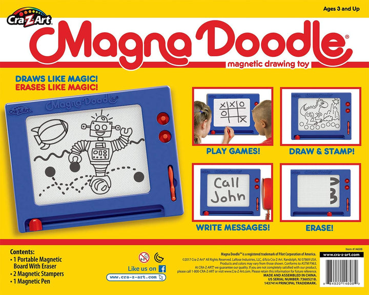 Retro Magna Doodle - 50 Years of Creative Fun – Classic Magnetic Drawing Board Toy, Ages 3+