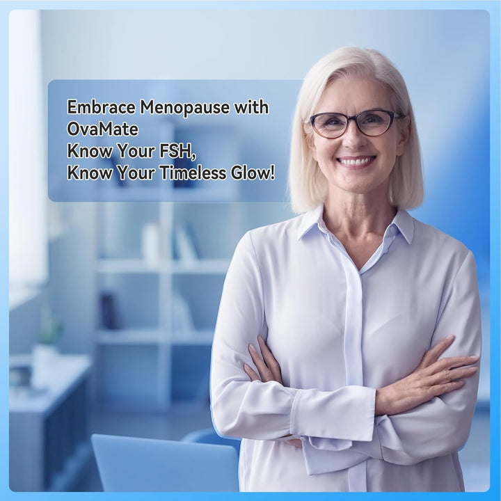 Menopause Rapid Test, FSH Hormone Test for Women at Home, Hormone Balance Test Strips with Optimal Sensitivity, Calculator APP (For Ios & Android) Accurately Track. 10 Pieces.