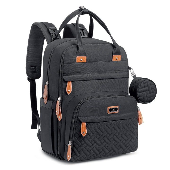 Diaper Bag Backpack - Baby Essentials Travel Tote - Multi Function Waterproof Diaper Bag, Travel Essentials Baby Bag with Changing Pad, Stroller Straps & Pacifier Case - Unisex, Dark Gray