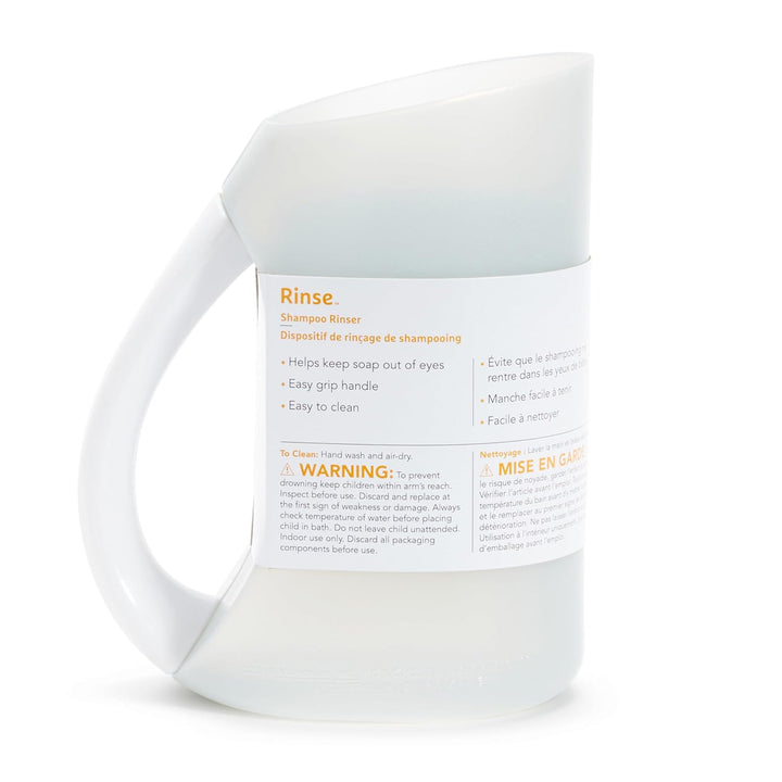 ® Rinse™ Shampoo Bath Rinser Cup, Ultra Soft and Flexible Rim, Babies, Toddlers and Kids, Grey