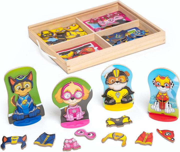 PAW Patrol Wooden Magnetic Pretend Play (64 Pieces)