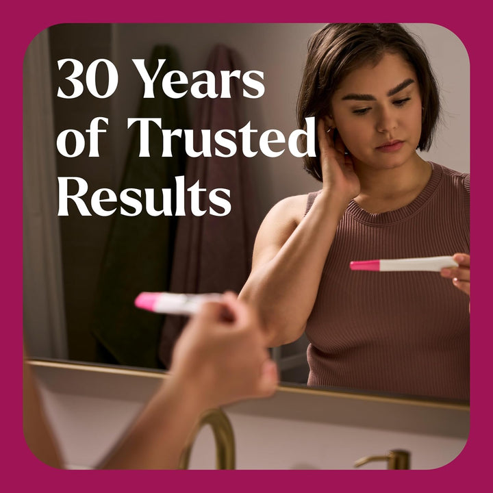 Comfort Check Pregnancy Test, 8 Count, Pink & White