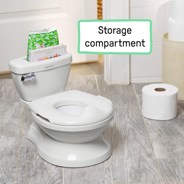 Summer Infant by  My Size Potty Pro in White, Toddler Potty Training Toilet, Lifelike Flushing Sound, for Ages 18 Months+, up to 50 Pounds