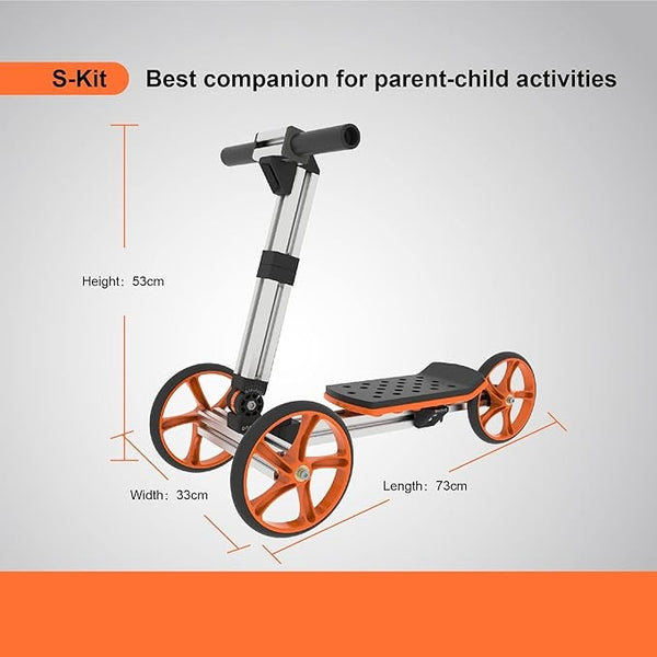 Constructible Kit 40 in 1 Kid Rides on Toys,Balance Bike,Engineering Building Kit Kids Sit/Stand Scooter and 20 More than S-Kit/Medium Kit for 3-8 Years Old(Not Electric)