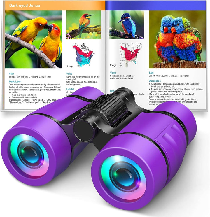 Toys for 3-7 Year Old Girls:  Binoculars for Kids Bird Watching|Hiking|Camping 4 5 6 7 8 Year Old Girl Boy Birthday Gifts Outdoor Learning Toy for Kid Ages 4-6 Toddler Gift Stuffers