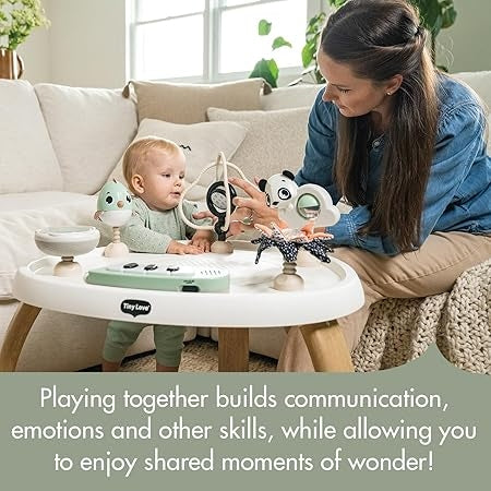 5-In-1 Here I Grow Stationary Activity Center – Black & White Décor Collection, Black & White