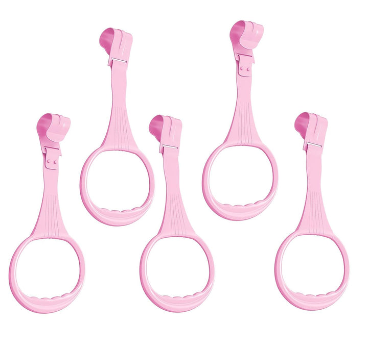 5Pcs Walk Assistant Plastic Baby Crib Pull Rings for Baby Baby Pull up Rings Cot Hanging Rings for Infant Baby Toddler Practice Tool (5 Color)