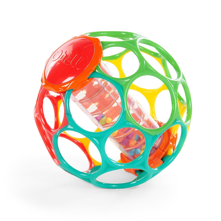Oball Easy-Grasp Rattle Bpa-Free Infant Toy in Teal, Age Newborn and Up, 4 Inches