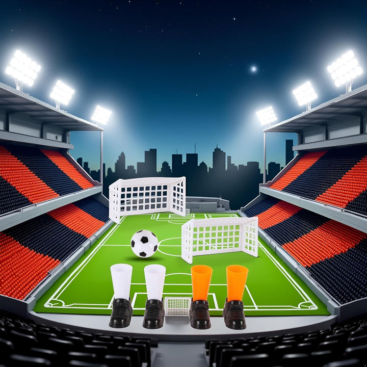 1 Set Finger Soccer Game Finger Footballs Match Funny Finger Table Game Sets with Two Goals for Fans Club Party Gifts Soccer Games