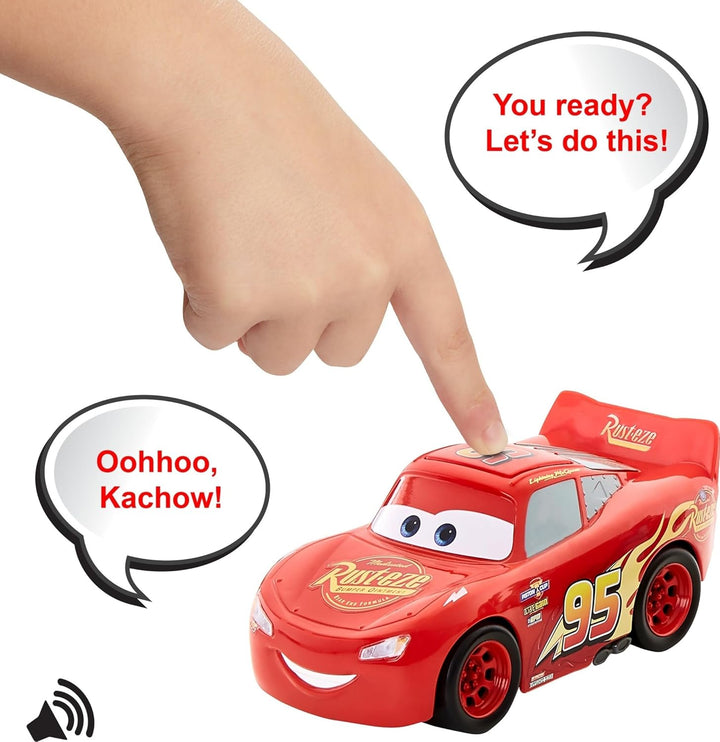 Disney Pixar Cars Track Talkers Toy Vehicles, Lightning Mcqueen Talking Car, 5.5-Inch Character Collectible