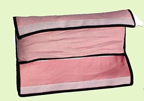 2 Pcs Auto Pillow Car Safety Belt Protect, Shoulder Pad, Adjust Vehicle Seat Belt Cushion for Kids （Grey，Pink）