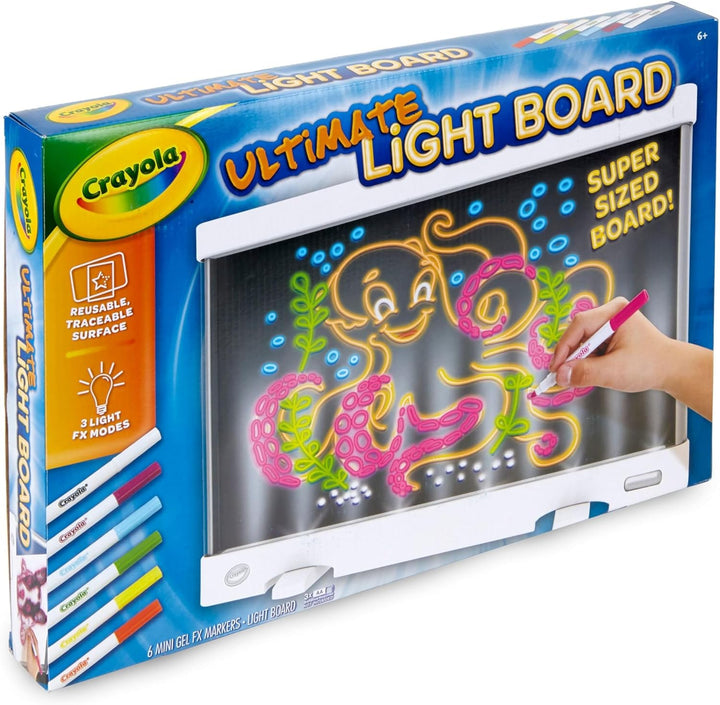Ultimate Light Board - White, Kids Drawing Tablet, LED Drawing Board for Kids & Adults, Art Projector, Sketching Gift for Boys & Girls, Toys for Kids, 6+