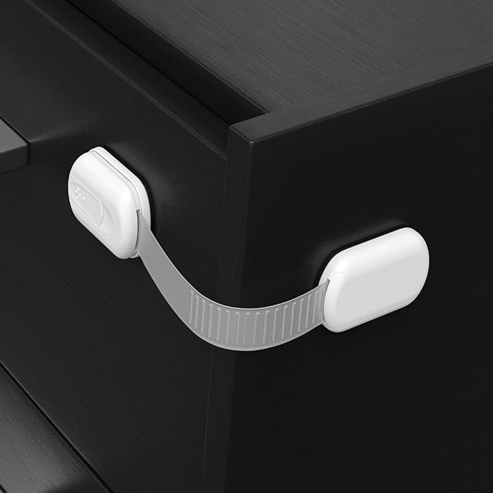 Baby Locks (8-Pack) Child Safety Cabinet Proofing - Safe Quick and Easy 3M Adhesive Cabinet Drawer Door Latches No Screws & Magnets Multi-Purpose for Furniture Kitchen Ovens Toilet Seats