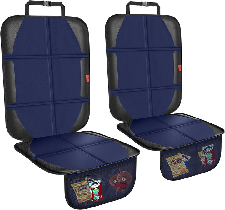 Car Seat Protector,Auto Car Seat Protectors Baby Carseat Waterproof & Durable 600D Fabric for Child Baby Car Seat Mat Vehicle Pet Cover 2 Storage Pockets (2 Pack)