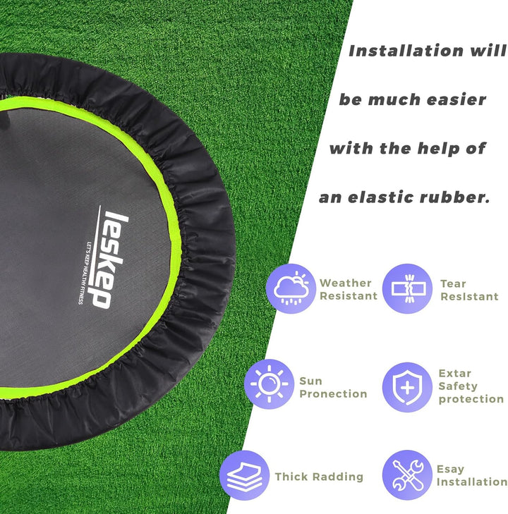 Trampoline Spring Cover 36/38/40In Compressed Suede Replacement Mini Trampoline Cover