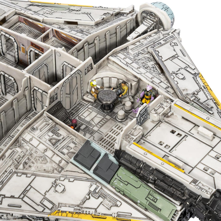 Star Wars™ Micro Galaxy Squadron Ghost (Secret Mission) - 15-Inch Vehicle with Three Additional Vehicles plus Ten Micro Figures Accessories